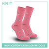 Knit Men's Dog Cotton Thin Casual Crew Socks 1 pair KMC511