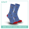 Knit Men's Zebra Cotton Thin Casual Crew Socks 1 pair KMC511