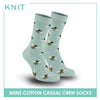Knit Men's Bee Cotton Thin Casual Crew Socks 1 pair KMC511