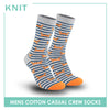 Knit Men's Crab Cotton Thin Casual Crew Socks 1 pair KMC511