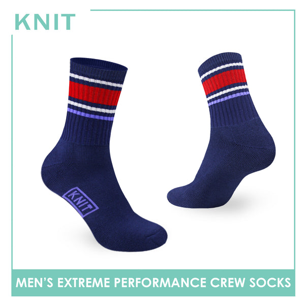 Knit Men’s Cotton Extreme Performance Crew Socks 1 pair KMS4403