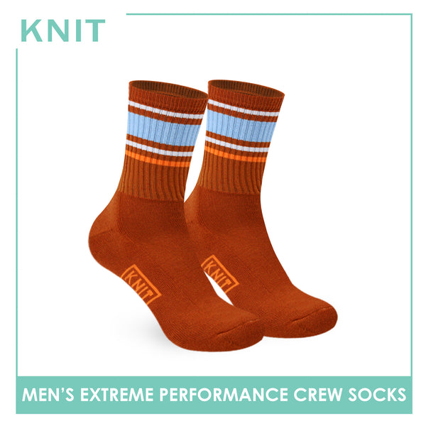 Knit Men’s Cotton Extreme Performance Crew Socks 1 pair KMS4403