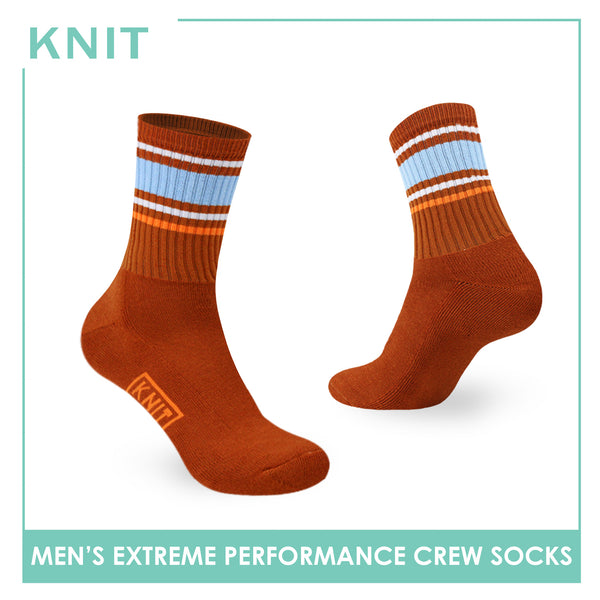 Knit Men’s Cotton Extreme Performance Crew Socks 1 pair KMS4403