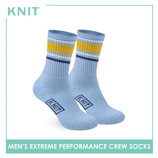 Knit Men’s Cotton Extreme Performance Crew Socks 1 pair KMS4403