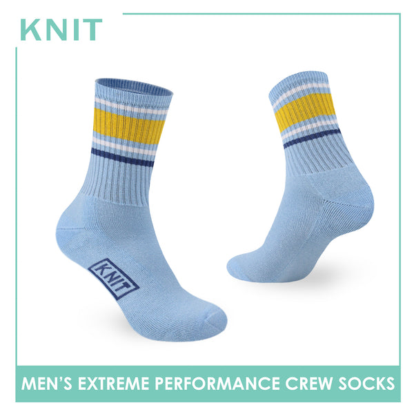 Knit Men’s Cotton Extreme Performance Crew Socks 1 pair KMS4403