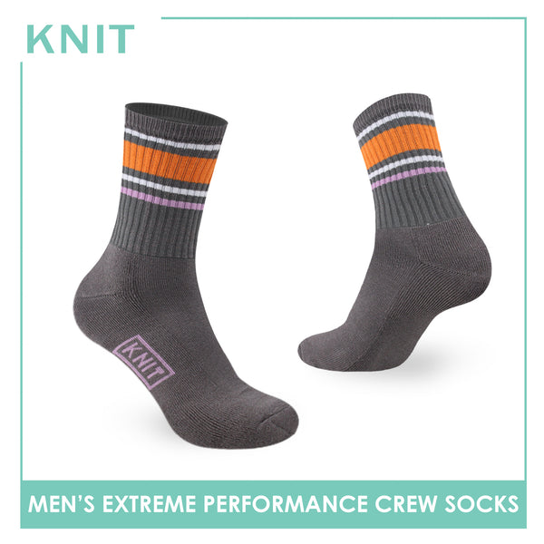 Knit Men’s Cotton Extreme Performance Crew Socks 1 pair KMS4403