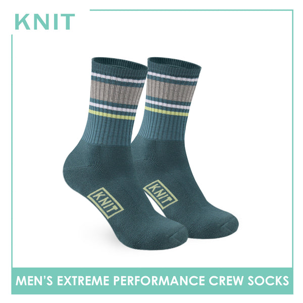 Knit Men’s Cotton Extreme Performance Crew Socks 1 pair KMS4403
