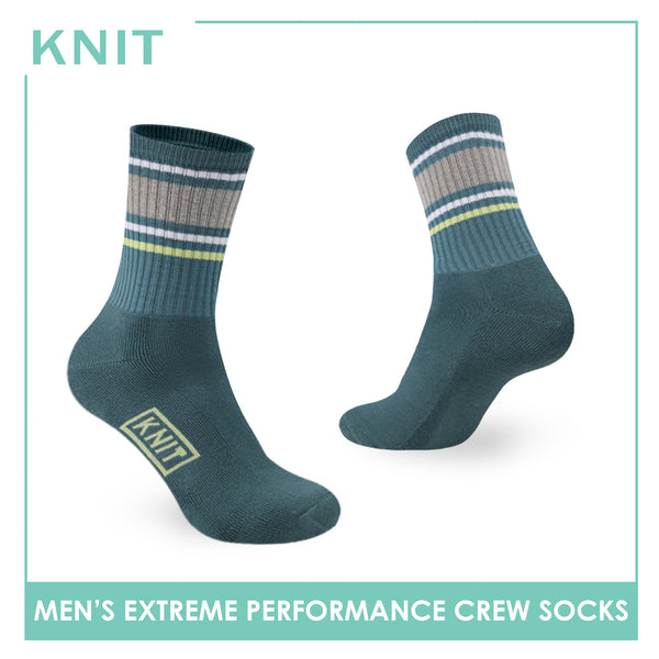 Knit Men’s Cotton Extreme Performance Crew Socks 1 pair KMS4403