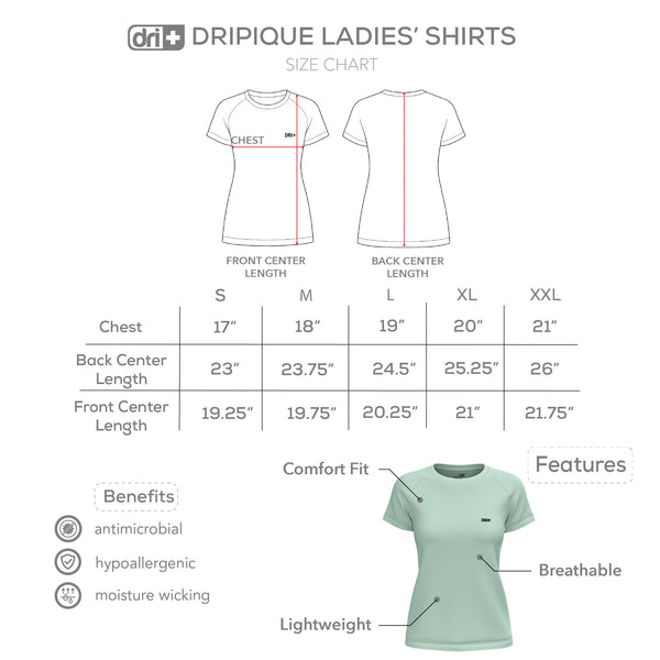 Dri Plus Ladies' DRIPIQUE Collection Shirt 1pc DULSRN531