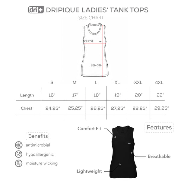 Dri Plus Ladies' DRIPIQUE Collection Tank Top 1pc DULSSN521