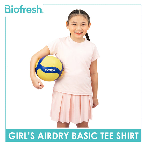 Biofresh Active Kids Girls AirDry Basic Tee Shirt 1 piece MUGSR531