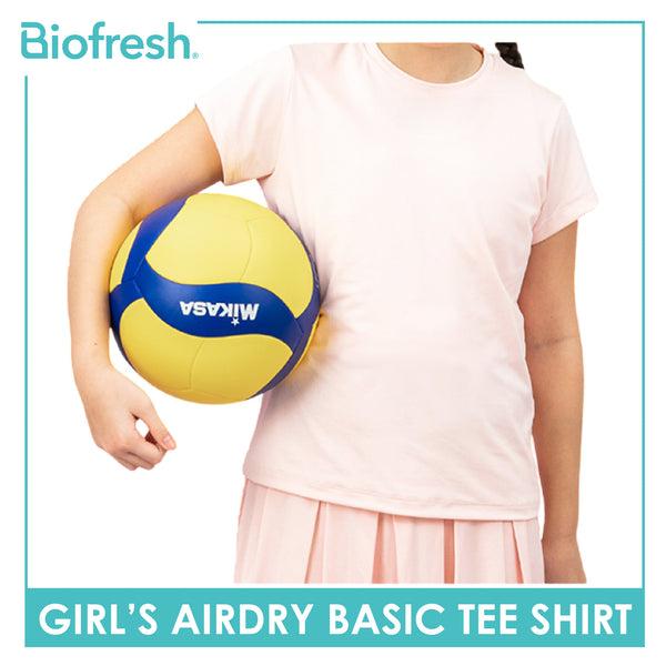 Biofresh Active Kids Girls AirDry Basic Tee Shirt 1 piece MUGSR531