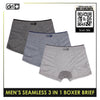 Dri Plus Men's Seamless Sports Boxers Brief 3 pieces in a pack ODMBBG1101
