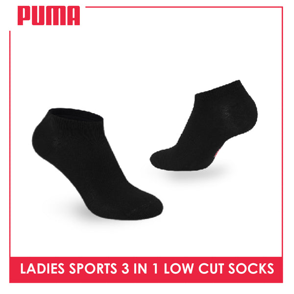 Puma Ladies' Cotton Casual Low Cut Socks 3 pairs in a pack PLCKG13