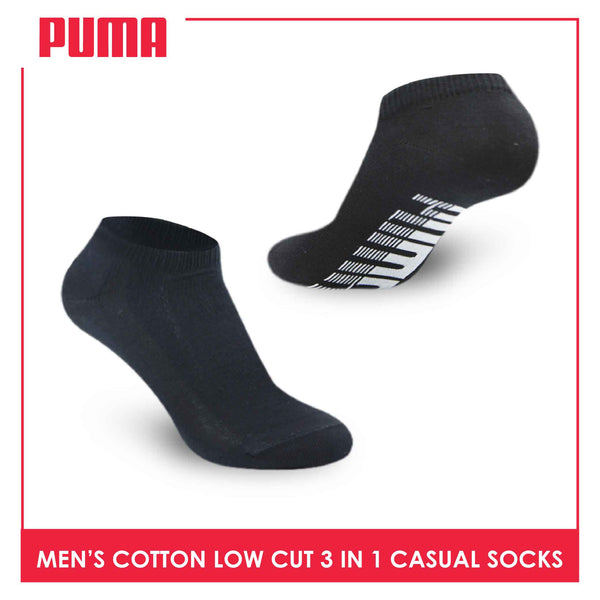 Puma Men's Cotton Lite Thin Casual Low Cut Socks 3 pairs in a pack PMCKG3