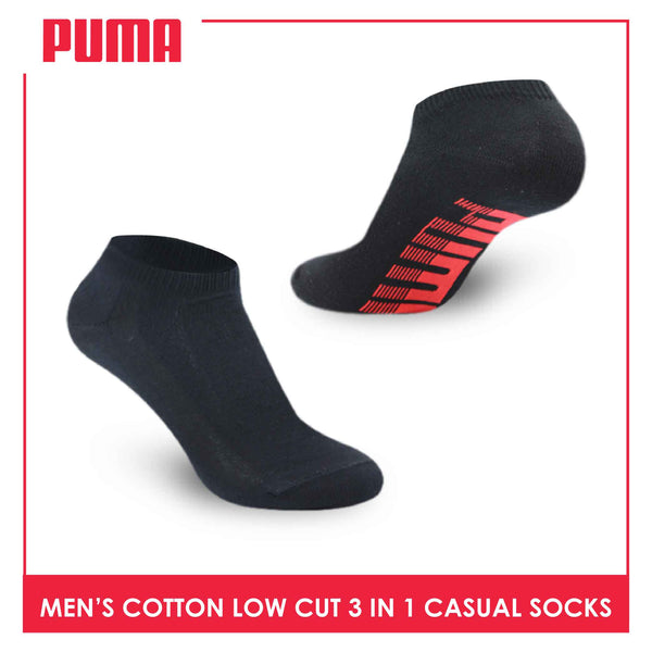 Puma Men's Cotton Lite Thin Casual Low Cut Socks 3 pairs in a pack PMCKG3