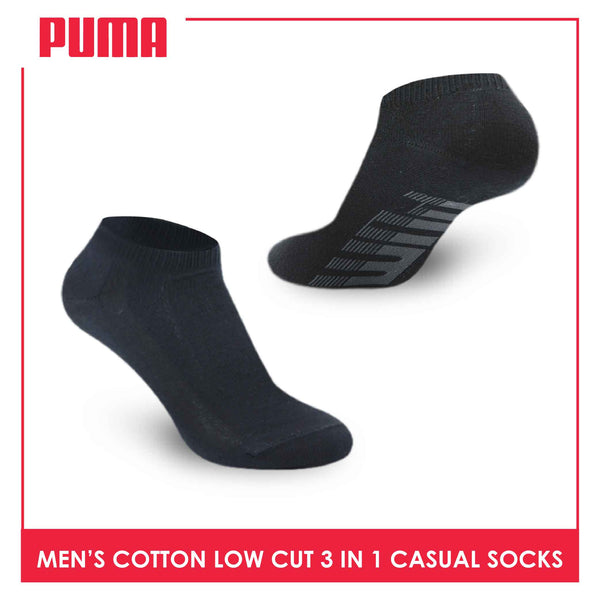 Puma Men's Cotton Lite Thin Casual Low Cut Socks 3 pairs in a pack PMCKG3