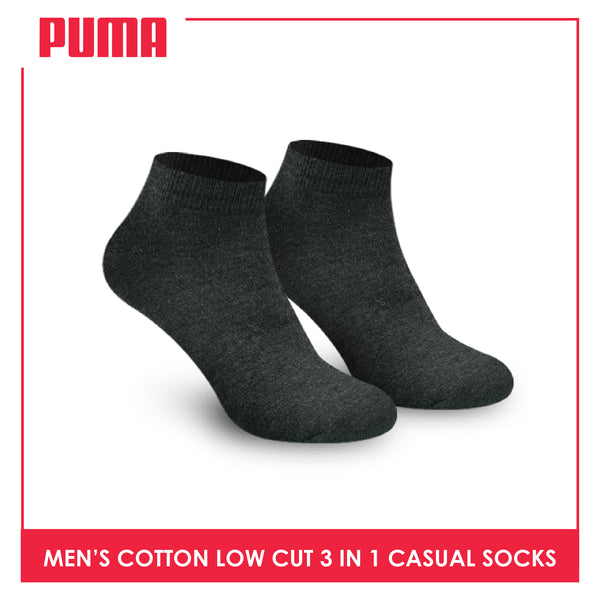 Puma Men's Cotton Lite Thin Casual Low Cut Socks 3 pairs in a pack PMCKG3