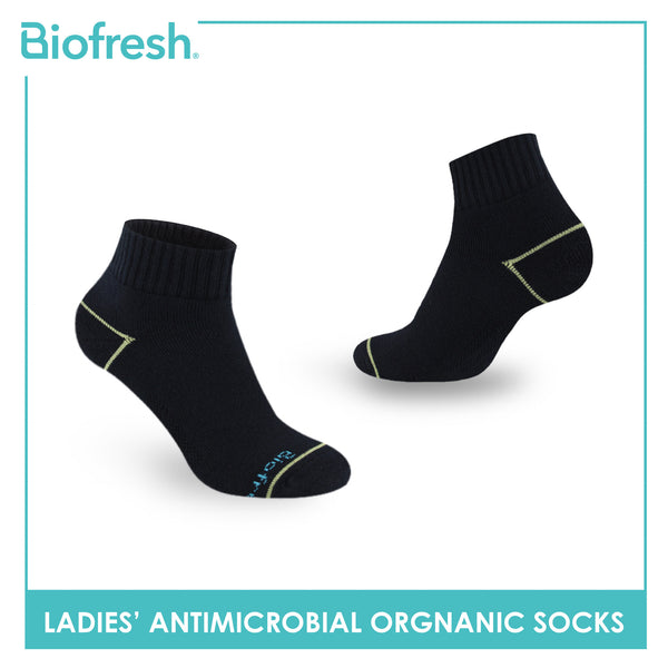 Biofresh Ladies’ Antimicrobial Organic Scent Cotton Extreme Performance Ankle Socks RLSG1101