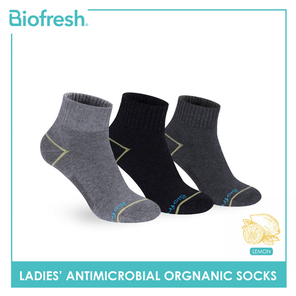 Biofresh Ladies’ Antimicrobial Organic Scent Cotton Extreme Performance Ankle Socks RLSG1101
