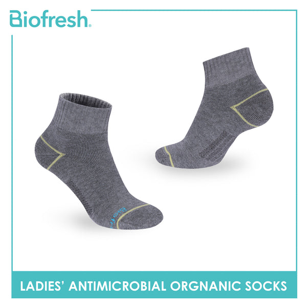 Biofresh Ladies’ Antimicrobial Organic Scent Cotton Extreme Performance Ankle Socks RLSG1101