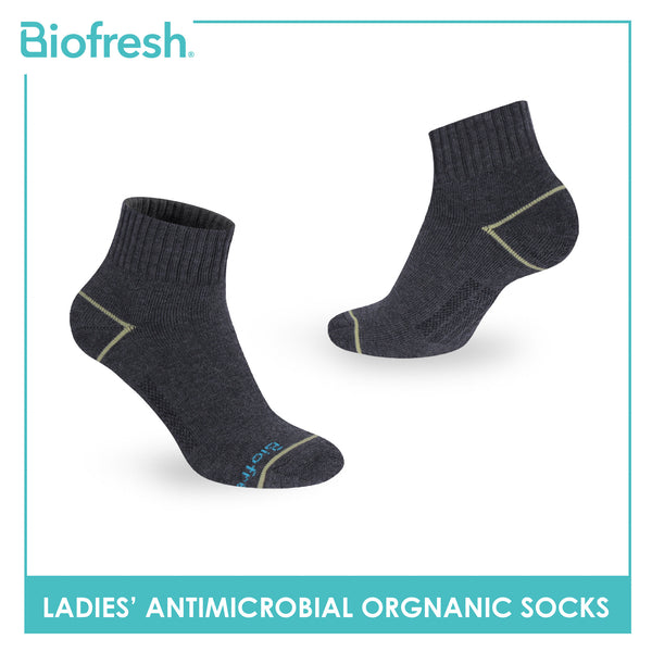 Biofresh Ladies’ Antimicrobial Organic Scent Cotton Extreme Performance Ankle Socks RLSG1101