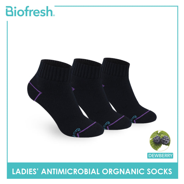 Biofresh Ladies’ Antimicrobial Organic Scent Cotton Extreme Performance Ankle Socks RLSG1101
