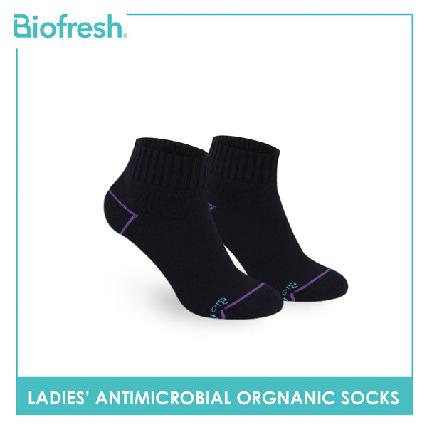 Biofresh Ladies’ Antimicrobial Organic Scent Cotton Extreme Performance Ankle Socks RLSG1101