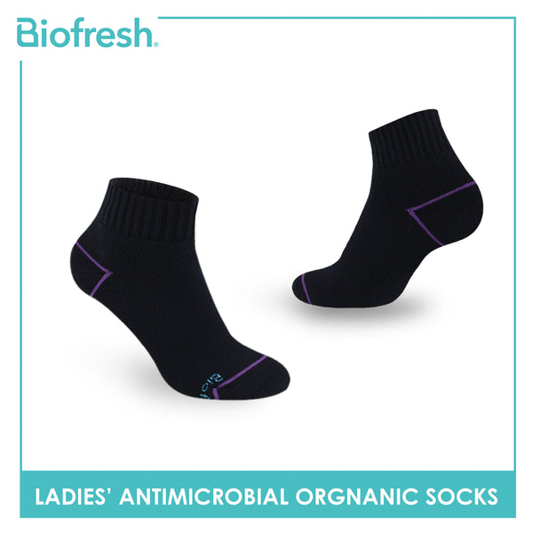 Biofresh Ladies’ Antimicrobial Organic Scent Cotton Extreme Performance Ankle Socks RLSG1101