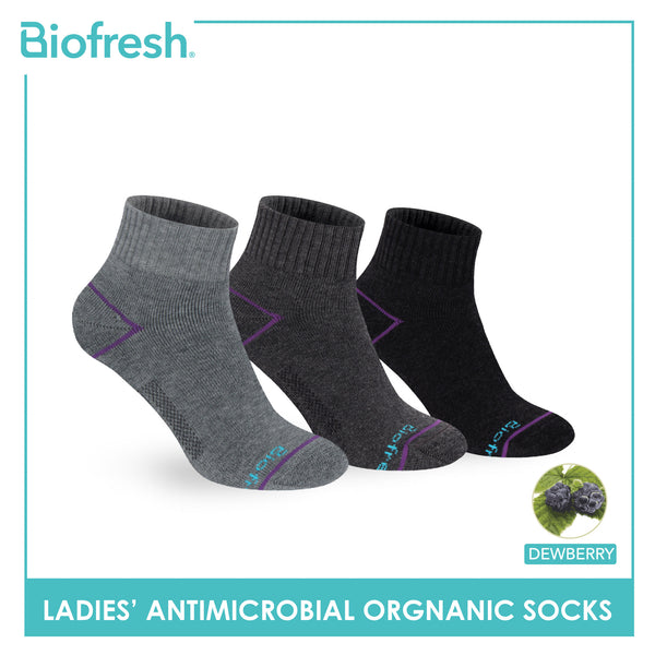 Biofresh Ladies’ Antimicrobial Organic Scent Cotton Extreme Performance Ankle Socks RLSG1101
