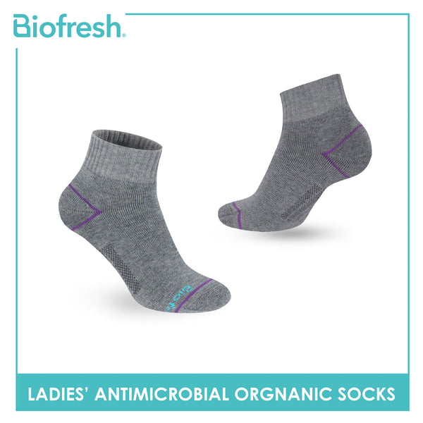 Biofresh Ladies’ Antimicrobial Organic Scent Cotton Extreme Performance Ankle Socks RLSG1101