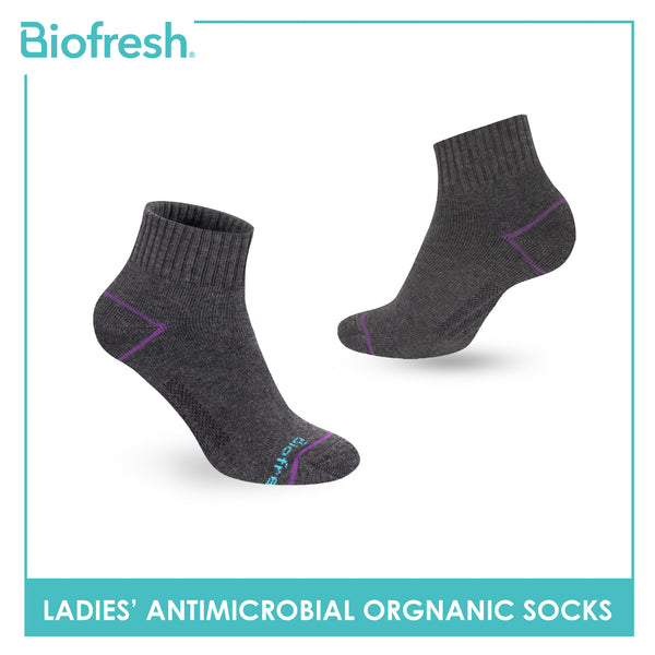 Biofresh Ladies’ Antimicrobial Organic Scent Cotton Extreme Performance Ankle Socks RLSG1101