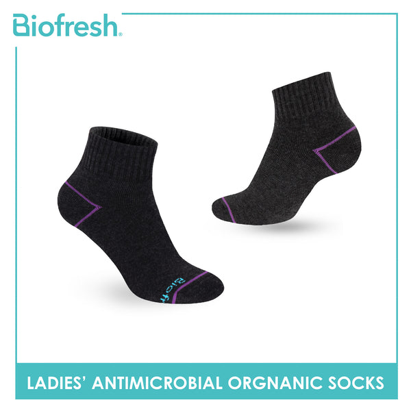 Biofresh Ladies’ Antimicrobial Organic Scent Cotton Extreme Performance Ankle Socks RLSG1101