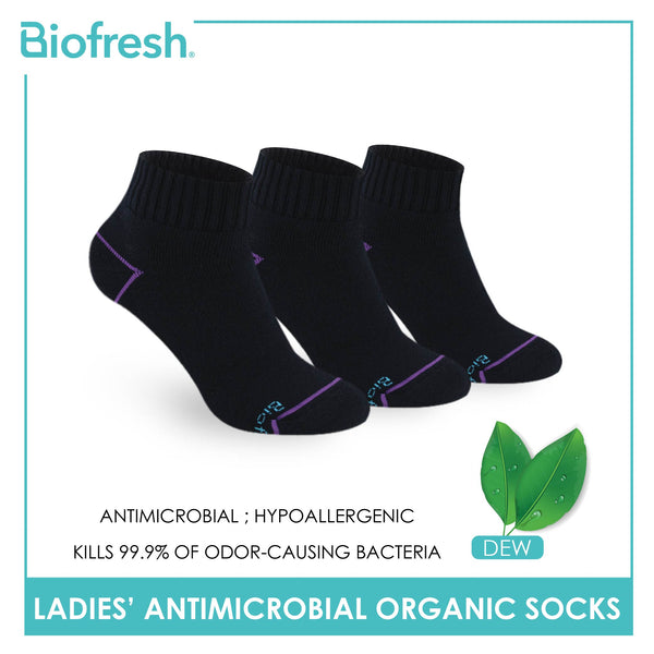 Biofresh Ladies’ Antimicrobial Organic Scent Cotton Extreme Performance Ankle Socks RLSG1101