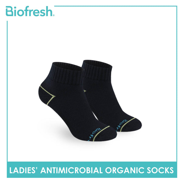 Biofresh Ladies’ Antimicrobial Organic Scent Cotton Extreme Performance Ankle Socks RLSG1101