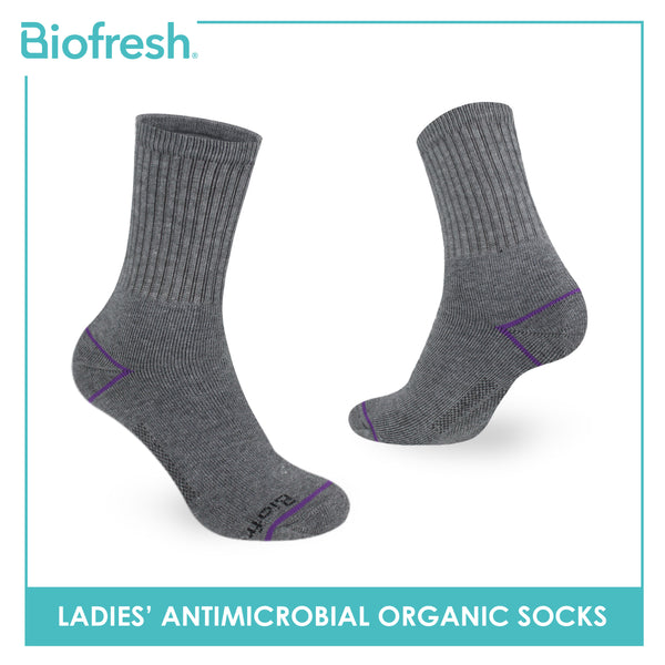 Biofresh Ladies’ Organic Scent Cotton Extreme Performance Crew Socks 3 pairs in a pack RLSG1105