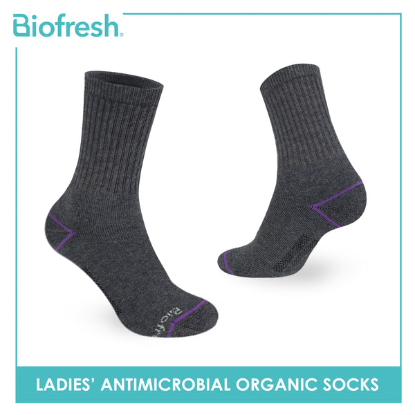 Biofresh Ladies’ Organic Scent Cotton Extreme Performance Crew Socks 3 pairs in a pack RLSG1105