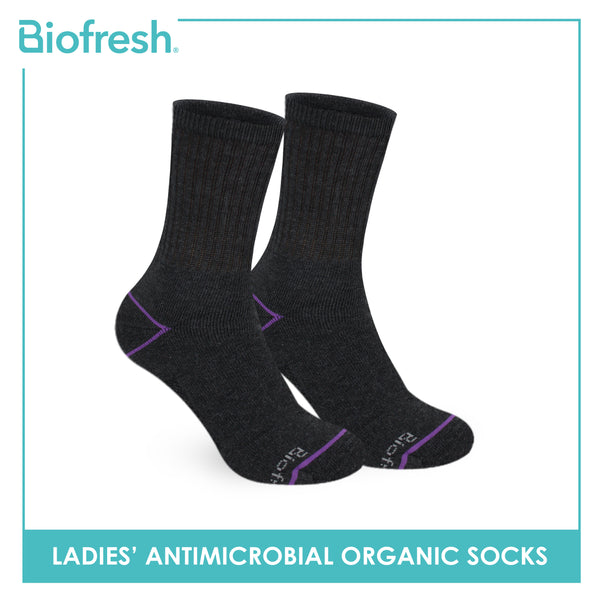 Biofresh Ladies’ Organic Scent Cotton Extreme Performance Crew Socks 3 pairs in a pack RLSG1105