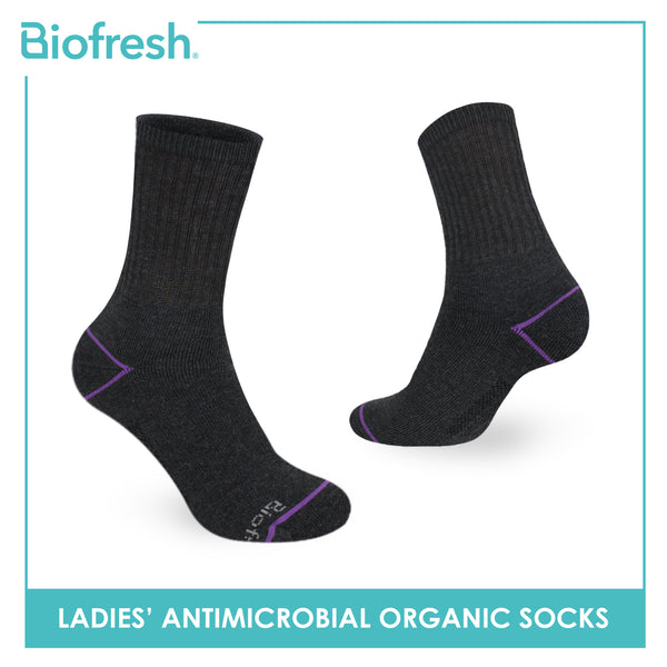 Biofresh Ladies’ Organic Scent Cotton Extreme Performance Crew Socks 3 pairs in a pack RLSG1105