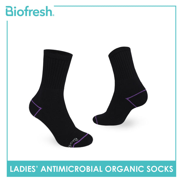 Biofresh Ladies’ Organic Scent Cotton Extreme Performance Crew Socks 3 pairs in a pack RLSG1105