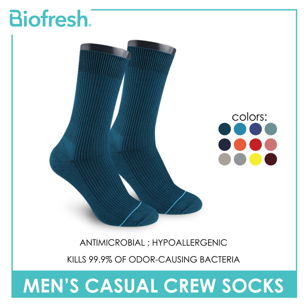 Biofresh Men’s Cotton Light Performance Crew Socks 1 pair RMC4401