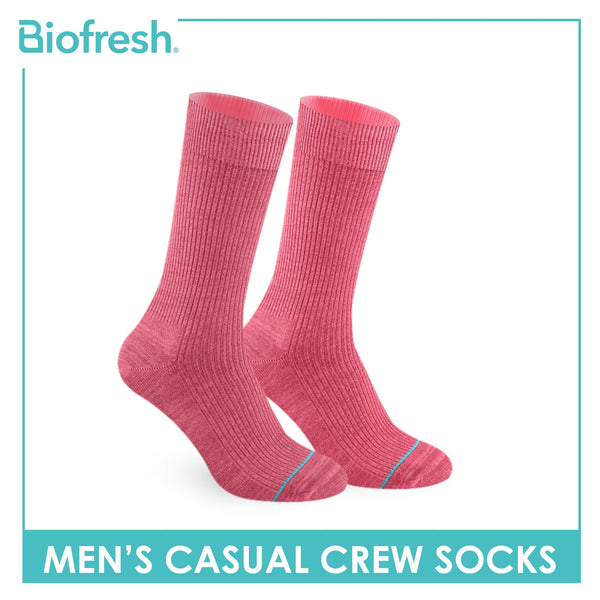 Biofresh Men’s Cotton Light Performance Crew Socks 1 pair RMC4401