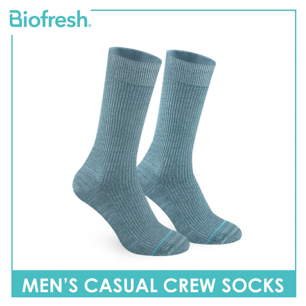 Biofresh Men’s Cotton Light Performance Crew Socks 1 pair RMC4401