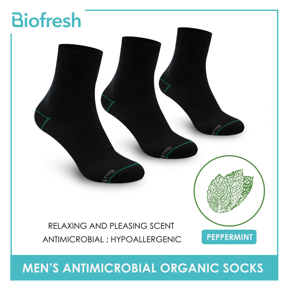 Biofresh Men’s Organic Scent Cotton Light Performance Crew Socks 3 pairs in a pack RMCG1103