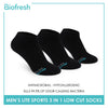 Biofresh Men's Antimicrobial Cotton Thick Sports Low Cut Socks 3 pairs in a pack RMSKG25