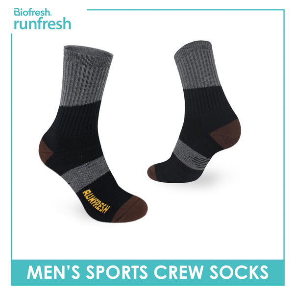 Biofresh Runfresh Men’s Cotton Thick Sports Crew Socks 1 pair RRMS532