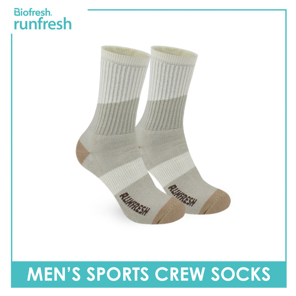 Biofresh Runfresh Men’s Cotton Thick Sports Crew Socks 1 pair RRMS532