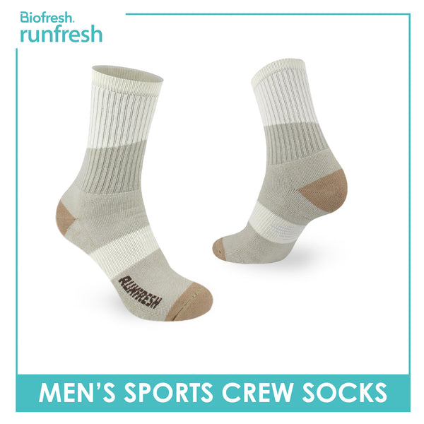Biofresh Runfresh Men’s Cotton Thick Sports Crew Socks 1 pair RRMS532