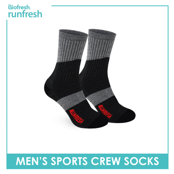 Biofresh Runfresh Men’s Cotton Thick Sports Crew Socks 1 pair RRMS532