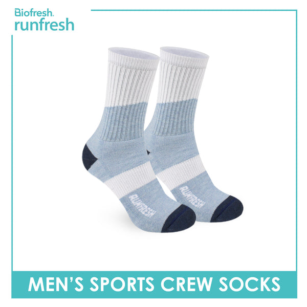 Biofresh Runfresh Men’s Cotton Thick Sports Crew Socks 1 pair RRMS532